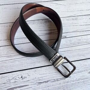 Levis Logo Gun Metal Buckle‎ Mens Belt LG 30/32 Preppy Workwear Casual Formal